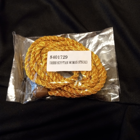 🆕 Womens Egyptian Black & Gold Goddess Dress, Adult Standard, One Size, NWOP - Picture 3 of 6